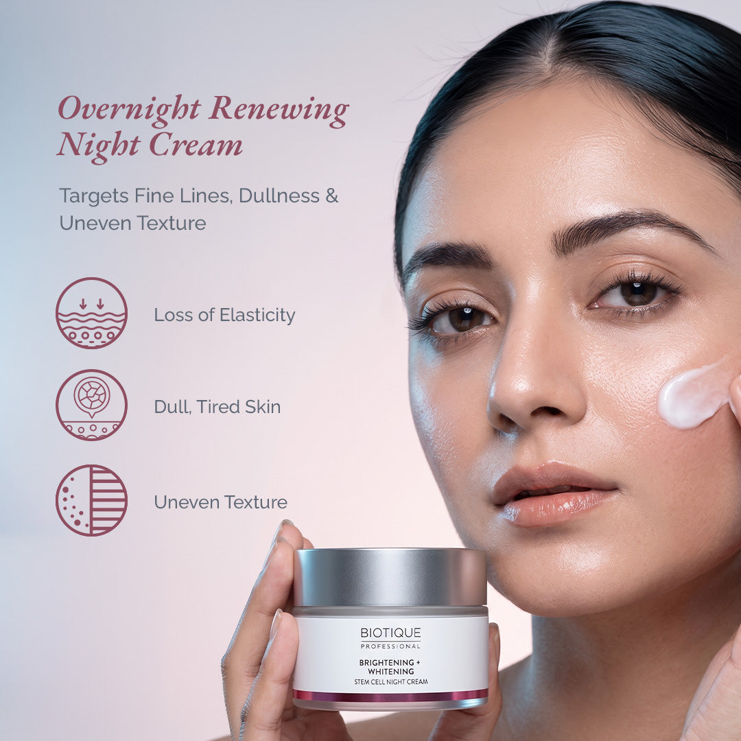 Stem Cell Brightening + Whitening  Night Cream