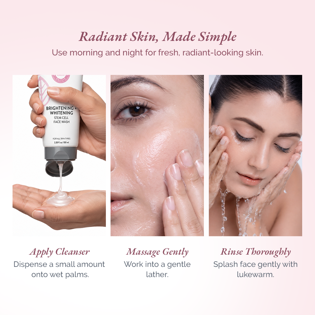 Stem Cell Brightening + Whitening  Face Wash