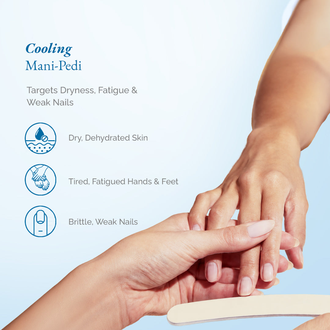 Crystal Mani Pedi Ocean Breeze