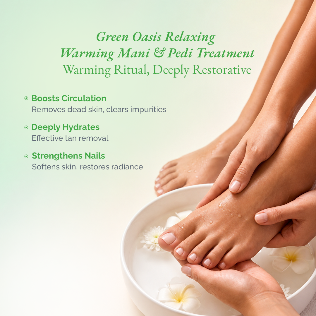 Crystal Mani Pedi Green Oasis