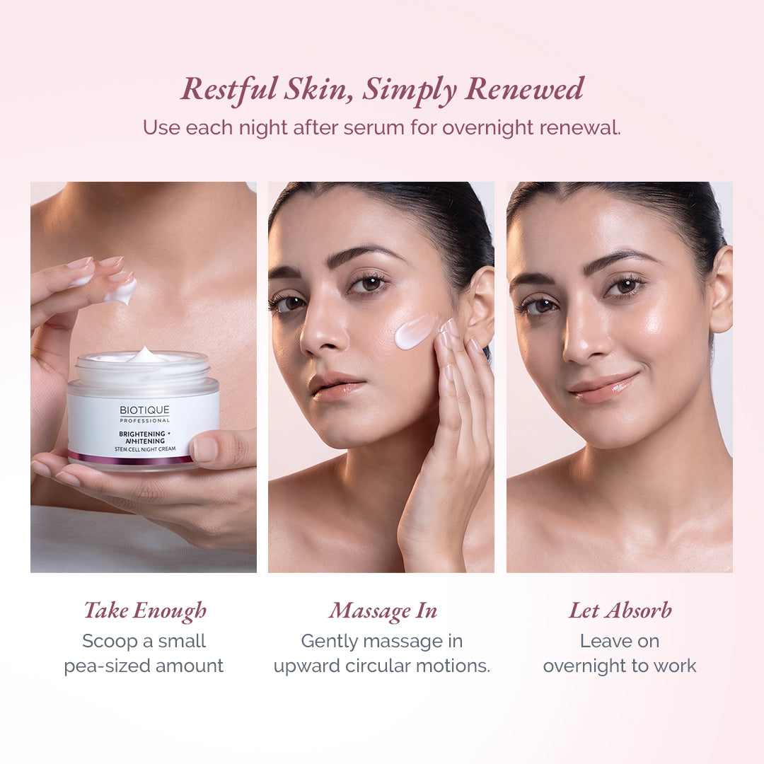 Stem Cell Brightening + Whitening  Night Cream