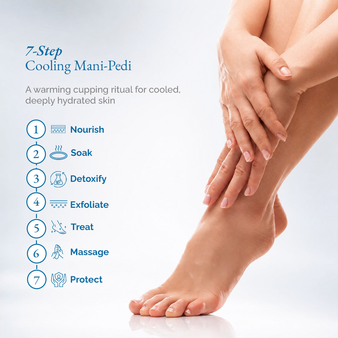 Crystal Mani Pedi Ocean Breeze